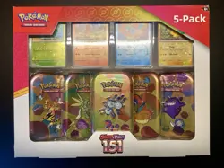 2x Pokemon TCG: 151 Mini Tins 5-Pack Costco Bundle LOT - FACTORY SEALED - Image 5