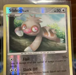 Pokemon TCG: Slakoth 95/127 - Platinum Base Set - Reverse Holo - LP - Image 3