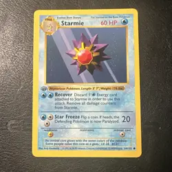Starmie 64/102 1st Edition Base Set WOTC Vintage Pokemon 1999 - Image 1