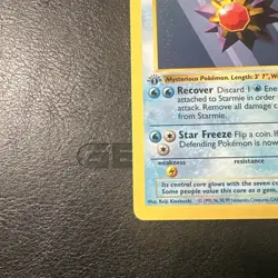 Starmie 64/102 1st Edition Base Set WOTC Vintage Pokemon 1999 - Image 2