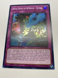 Yu-Gi-Oh! Sinful Spoils Of Betrayal - Silvera Super 1st Edition AGOV-EN074 NM/M - Image 1