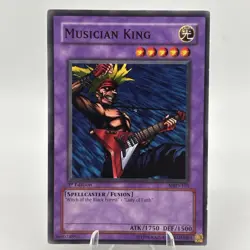 Yu-Gi-Oh Metal Raiders 1st Edition Musician King MRD-103 LP - Image 1