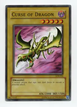 Yu-Gi-Oh! TCG Curse of Dragon LOB-066 Unlimited Edition Super Rare NM - Image 1