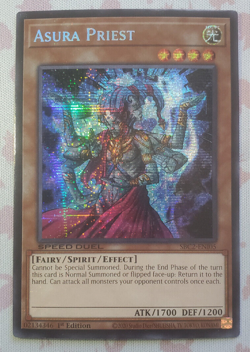 Asura Priest (Secret Rare) SBC2-ENI05 1st Edition Yugioh Speed Duel TCG - Image 1