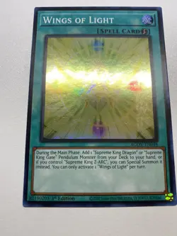 Yu-Gi-Oh! Wings Of Light Super Rare 1st Edition AGOV-EN048 NM/M - Image 1