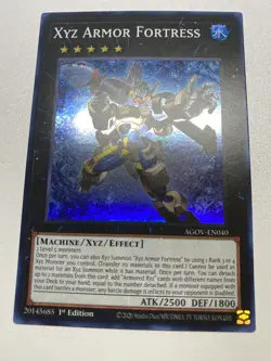 Yu-Gi-Oh! XYZ Armor Fortress Super Rare 1st Edition AGOV-EN040 NM/M - Image 1