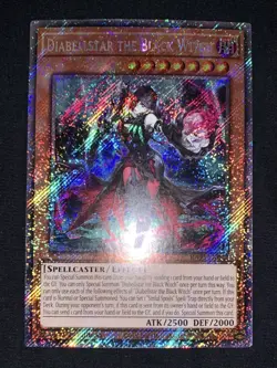 Yugioh Diabellstar the Black Witch RA03-EN032 Platinum Secret Rare NM w/Tracking - Image 2
