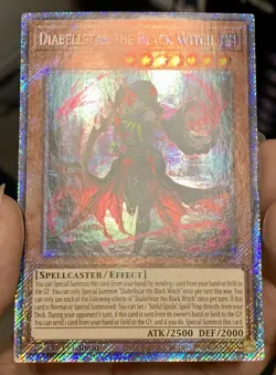 Yugioh Diabellstar the Black Witch RA03-EN032 Platinum Secret Rare NM w/Tracking - Image 4