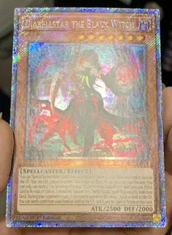 Yugioh Diabellstar the Black Witch RA03-EN032 Platinum Secret Rare NM w/Tracking - Image 5