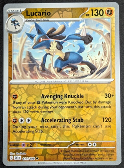 Lucario Reverse Holo NM SV1 114/198 Scarlet & Violet Pokemon Card - Image 1