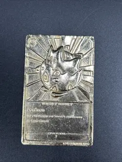 Vintage Burger King Pokemon Topegi Trading Card 23K Gold Plated Nintendo 1999 - Image 2