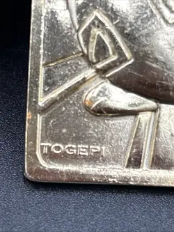 Vintage Burger King Pokemon Topegi Trading Card 23K Gold Plated Nintendo 1999 - Image 3