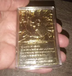 New In Case, 23K Gold Plated Jigglypuff Pokemon Card ONLY, Burger King Toy 1999 - Image 3