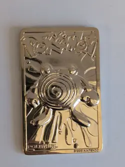 POLIWHIRL 23K GOLD PLATED LIMITED EDITION POKEMON CARD 1999 BURGER KING - Image 1