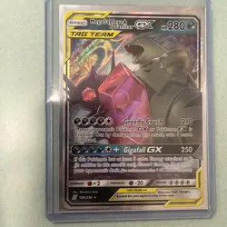 Pokemon Mega Sableye Tyranitar Tag Team GX 126/236 Holo Card Unified Minds - Image 1