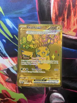 Pokemon TCG Pikachu EX Hyper Rare Card 179/131 Prismatic Evolutions NM/Mint - Image 1