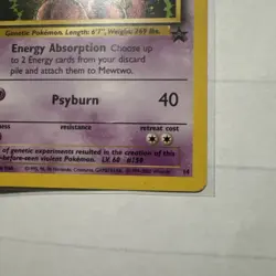 Mewtwo 14 Black Star Movie Promo WOTC Wizards Of The Coast Pokemon Card TCG - LP - Image 4