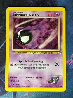 Sabrina's Gastly - Gym Heroes - Regular - 93/132 - Vintage Pokemon Card - Image 1