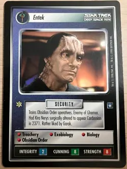 Entek Star Trek CCG Card Game DS9 Rare LP - Image 1