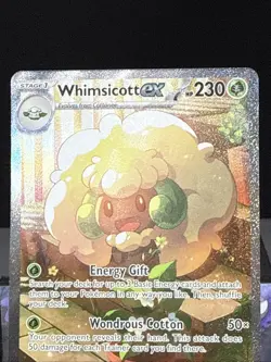 Pokemon Card Whimsicott EX 165/086 Special Illustration Rare White Flare NM - Image 2