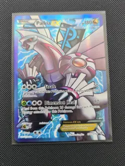Pokemon Palkia EX, 100/101, Full Art Card, Plasma Blast Set, NM Condition Card - Image 1
