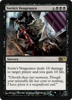 Sorin's Vengeance - Medium Play MTG Magic 2012 Core Set - Image 1