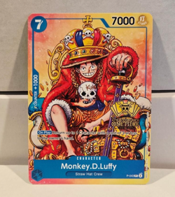Monkey D. Luffy Alt Art P-043 2nd Anniversary Promo One Piece TCG NM-MINT Card - Image 1