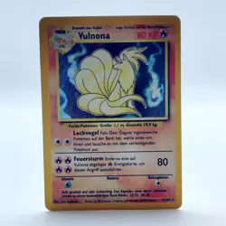 Pokemon TCG Karte Ninetales Vulnona 12/102 - Base Set Holo Deutsch - Image 1
