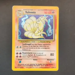 Pokemon TCG Karte Ninetales Vulnona 12/102 - Base Set Holo Deutsch - Image 2