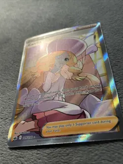 Caitlin 189/198 Full Art Texture Rare Holo Pokemon Card NM 2021 Chilling Reign - Image 2