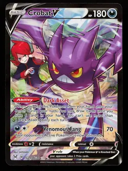 Crobat V TG20/TG30 Ultra Rare Lost Origin Trainer Gallery Pokemon Card - Image 1