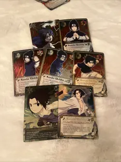 Naruto CCG TCG Sasuke Uchiha Card Lot - Image 2
