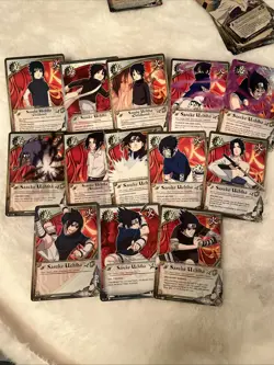 Naruto CCG TCG Sasuke Uchiha Card Lot - Image 4