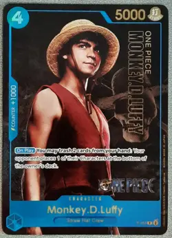 One Piece Card Game Monkey.D.Luffy P-055 P Live Action Edition Anglais - Image 1