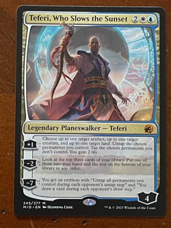 MTG Magic the Gathering Teferi, Who Slows the Sunset Innistrad Midnight Hunt NM - Image 1