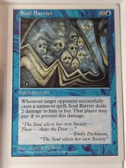 Soul Barrier - 4th Edition Core Set - Magic the Gathering MTG Nice! - Image 1