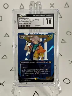 Hope Estheim - Borderless Surge Foil - CGC 10 Gem Mint - Final Fantasy MTG Magic - Image 1