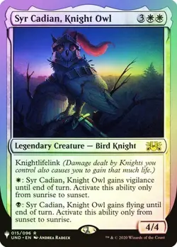 NM Syr Cadian, Knight Owl, MTG, The List, Magic the Gathering, 15 - Image 1