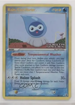 Rain Castform Reverse Foil Pokemon EX Delta Species #26 2005 - Image 1