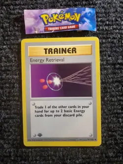 Energy Retrieval 81/102 - 1st Edition SHADOWLESS - Pokemon Base Set Trainer PL - Image 1
