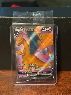Pokemon TCG Charizard V Full Art Black Star Promo SWSH050 Sealed - Image 1
