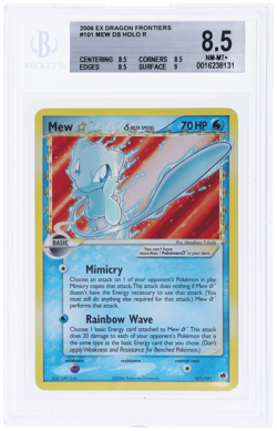 2006 Pokemon Gold Star Ex Dragon Frontiers Mew Goldstar Holo #101 BGS 8.5 - Image 1