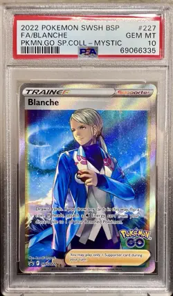 2022 Pokemon SWSH Full Art Blanche Mystic SWSH227 PSA 10 Gem Mint - Image 1