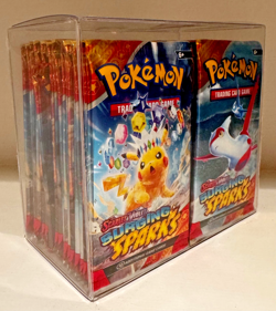 Pokemon Surging Sparks custom Booster Box - 36 sealed booster packs + protector - Image 1