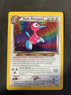 Dark Porygon2 8/105 Neo Destiny Holo Vintage Rare Pokemon - Image 1
