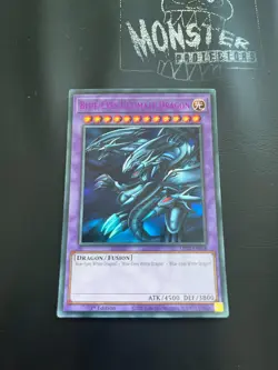 YUGIOH BLUE-EYES ULTIMATE DRAGON PURPLE ULTRA RARE LDS2-EN018 1ST EDITION - Image 1