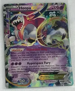Hoopa EX ULTRA RARE 36/98 XY Ancient Origins Pokemon NM HOLO Card TCG - Image 1