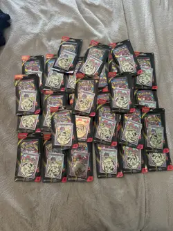 Pokemon Mega Evolution - Single Pack Blister (Lot of 30) Promo Card and Coin! - Image 1