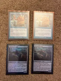 4 MTG cards! 2x FOIL Mirrorshell Crab, 2x Frantic Search - Image 1