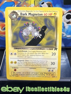 1999 Dark Magneton Rare Unlimited Team Rocket Pokemon Card 28/82 NEAR MINT F/S - Image 1